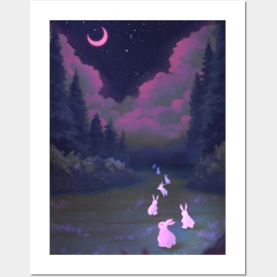 Rabbit Night Posters and Art